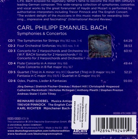 Trevor Pinnock: C.P.E. Bach (Collectors Edition) [6CD]