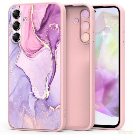 Etui Tech-Protect Icon na Samsung Galaxy A35 5G - różowo-fioletowe