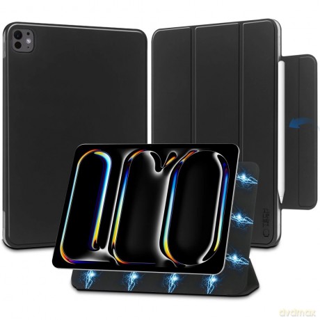 Etui Tech-Protect SmartCase Magnetic na iPad Pro 11" 2024 - czarne