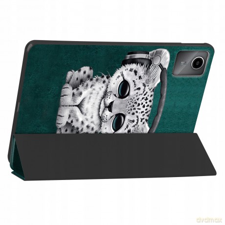 Etui Tech-Protect SmartCase na Lenovo Tab M11 11" TB-330 - niebieskie z kotem
