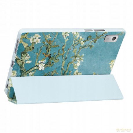Etui Tech-Protect SmartCase na Lenovo Tab M9 9" TB-310 - niebieskie z kwiatami sakura