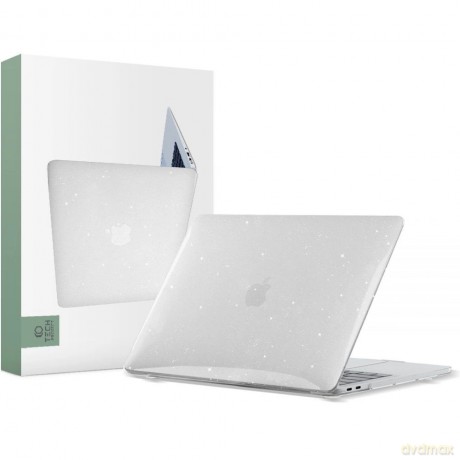 Etui Tech-Protect SmartShell na MacBook Air 13" 2018-2020 - przezroczysto-brokatowe