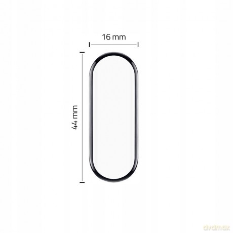 Etui Tech-Protect Smooth na Xiaomi Mi Band 3/4 - czarno-czerwone