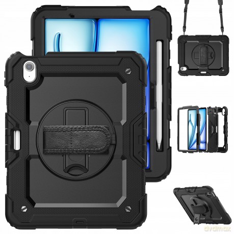 Etui Tech-Protect Solid360 na iPad Air 13" 2024 - czarne