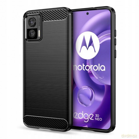 Etui Tech-Protect TPUCarbon na Motorola Edge 30 Neo - czarne