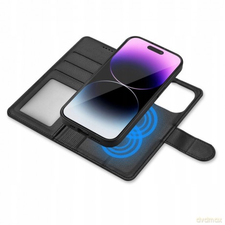 Etui Tech-Protect Wallet MagSafe na iPhone 15 Pro - czarne