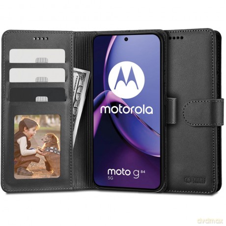 Etui Tech-Protect Wallet na Motorola Moto G84 5G - czarne