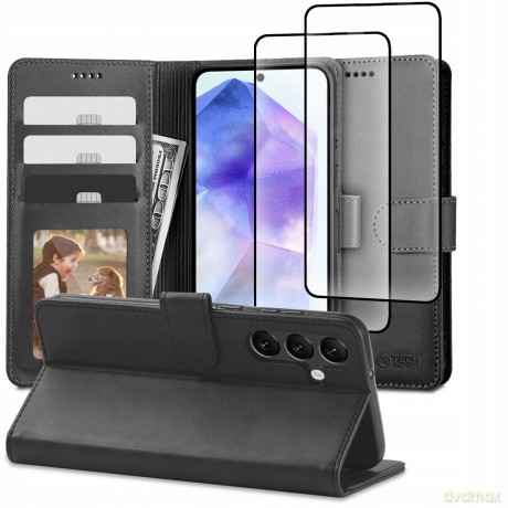 Etui Tech-Protect Wallet na Samsung Galaxy A55 5G - czarne