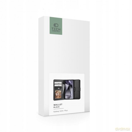 Etui Tech-Protect Wallet na Samsung Galaxy S24+ - czarne