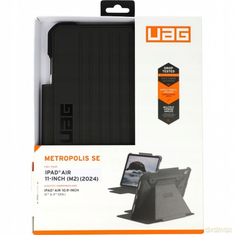 Etui UAG Metropolis SE do iPad Air 11" 2024 z uchwytem do Apple Pencil - czarne