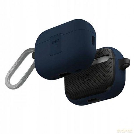 Etui UNIQ Clyde Lock Case na AirPods Pro 2 (2022/2023) - niebiesko-ciemnoszare