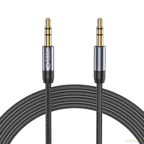 Kabel Tech-Protect UltraBoost mini jack 3.5mm / mini jack 3.5 mm 1.5m - czarny
