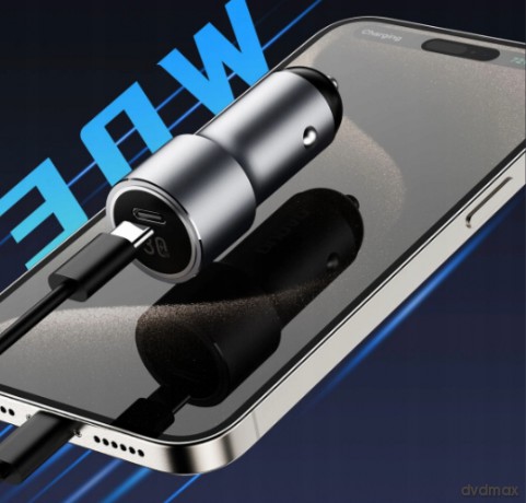 Ładowarka Dudao R14 samochodowa USB-C 30W PD - srebrna