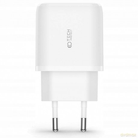 Ładowarka Tech-Protect C20W sieciowa 2x USB-C PD 20W - biała