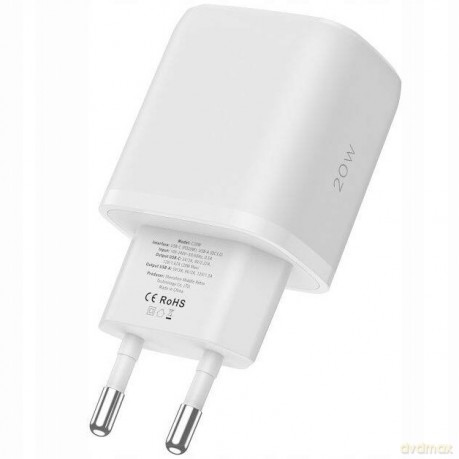 Ładowarka Tech-Protect C20W sieciowa 2x USB-C PD 20W - biała