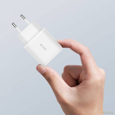 Ładowarka Tech-Protect C20W sieciowa 2x USB-C PD 20W - biała