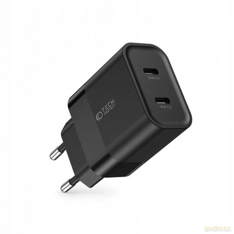 Ładowarka Tech-Protect C20W sieciowa 2x USB-C PD 20W - czarna