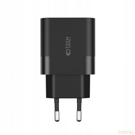 Ładowarka Tech-Protect C20W sieciowa 2x USB-C PD 20W - czarna