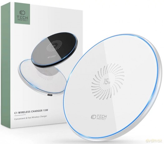 Ładowarka Tech-Protect QI15W-C1 indukcyjna 15W - biała