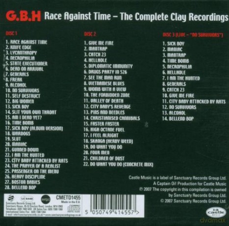 G.B.H.: Race Against Time - The Complete Clay Recordings [3CD]