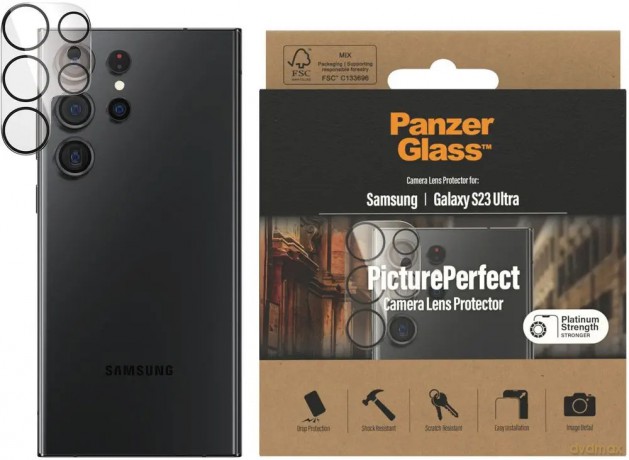 Ochrona aparatu PanzerGlass Picture Perfect na Samsung Galaxy S23 Ultra