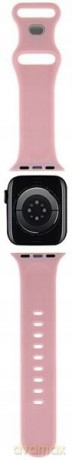 Pasek Hello Kitty Silicone Kitty Head na Apple Watch 42/44/45/49mm - różowy