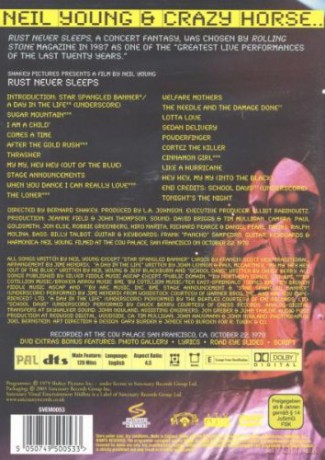 Neil Young and Crazy Horse - Rust Never Sleeps [3DVD]