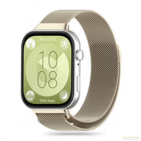 Pasek Tech-Protect MilaneseBand na Huawei Watch Fit 3 - beżowy