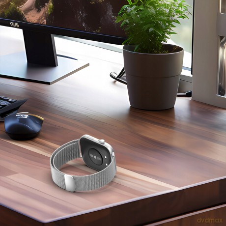 Pasek Tech-Protect MilaneseBand na Huawei Watch Fit 3 - srebrny