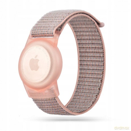 Pasek Tech-Protect Nylon dla dzieci na Apple AirTag - różowy
