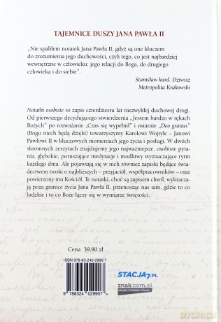 Jestem bardzo w rękach Bożych. Notatki osobiste 1962-2003 - Papież Jan Paweł II, Karol Wojtyła [KSIĄŻKA]