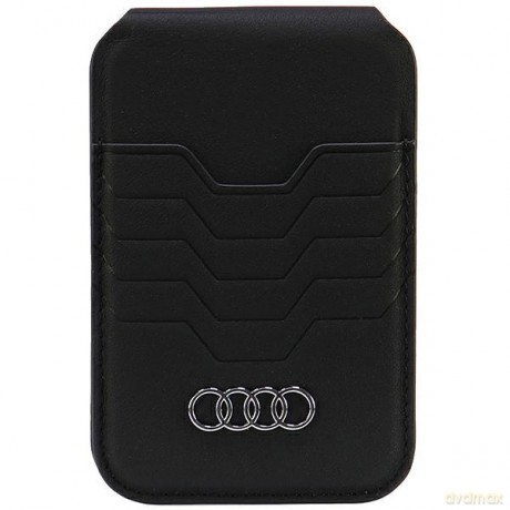 Portfel Audi Leather Wallet Card magnetyczny MagSafe ze standem - czarny