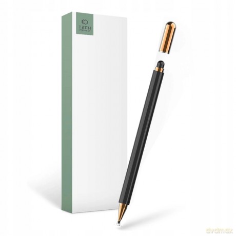 Rysik Tech-Protect Charm Stylus - czarno-złoty