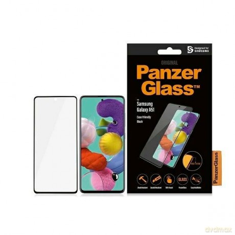 Szkło hartowane PanzerGlass E2E Regular na Samsung Galaxy A51 - z czarną ramką