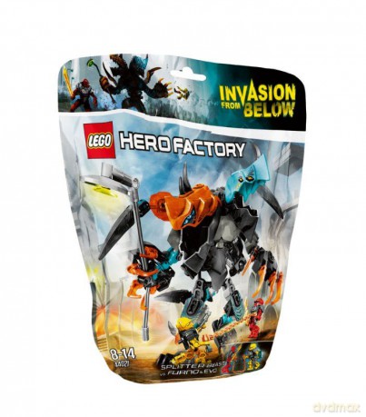 LEGO Hero Factory - Bestia SPLITTER kontra FURNO i EVO 44021 [KLOCKI]