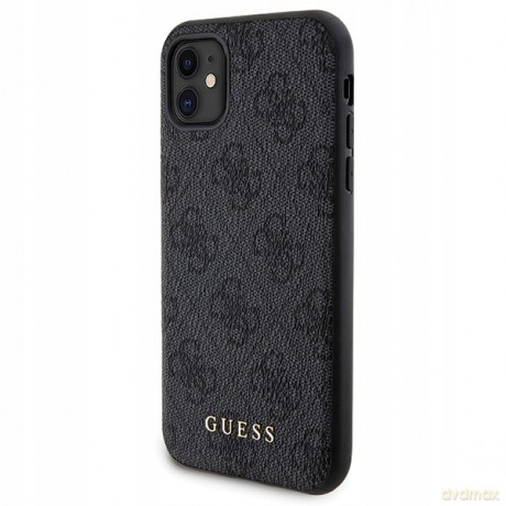 Zestaw etui Guess 4G Metal Logo na iPhone 11 + powerbank 5000mAh MagSafe - czarny