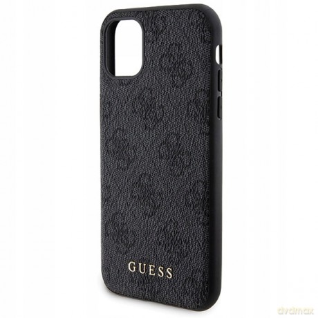 Zestaw etui Guess 4G Metal Logo na iPhone 11 + powerbank 5000mAh MagSafe - czarny