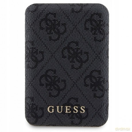 Zestaw etui Guess 4G Metal Logo na iPhone 11 + powerbank 5000mAh MagSafe - czarny