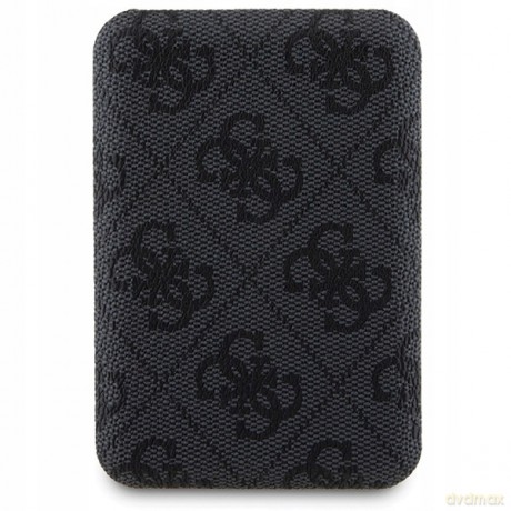 Zestaw etui Guess 4G Metal Logo na iPhone 11 + powerbank 5000mAh MagSafe - czarny