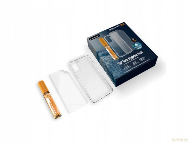 Zestaw ochronny PanzerGlass do Samsung Galaxy S21+ folia TPU + etui ClearCase + płyn czyszczący 30ml