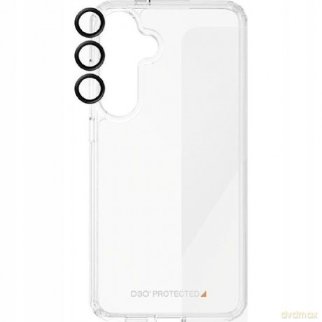 Zestaw PanzerGlass Bundle 3in1 etui przezroczyste + folia + osłona aparatu do Samsung Galaxy S24