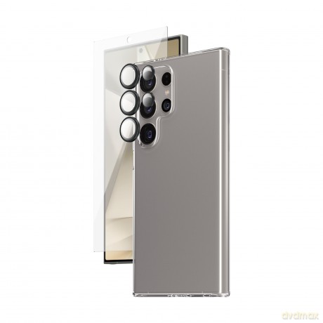 Zestaw SAFE by PanzerGlass etui + folia ochronna + osłona aparatu na Samsung Galaxy S24 Ultra