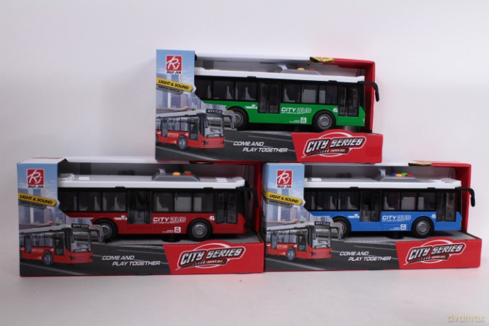 Autobus 29cm światło/dźwięk 3 kolory RJ033 06759