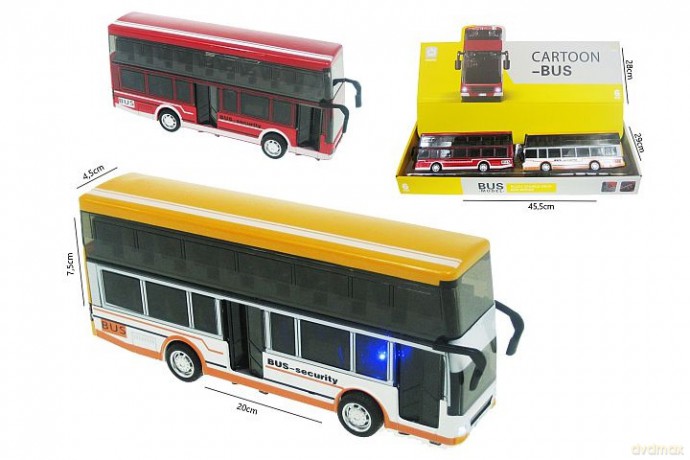 Autobus piętrowy 20cm metal HX167 46403
