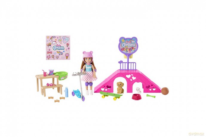 Barbie Chelsea skate park zestaw HJY35 /4
