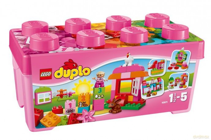 LEGO DUPLO Creative Play - Zestaw z różowymi klockami 10571 [KLOCKI]