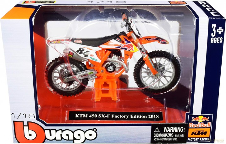 BBU 1:18 RedBull KTM Motorcykle 51081 10818