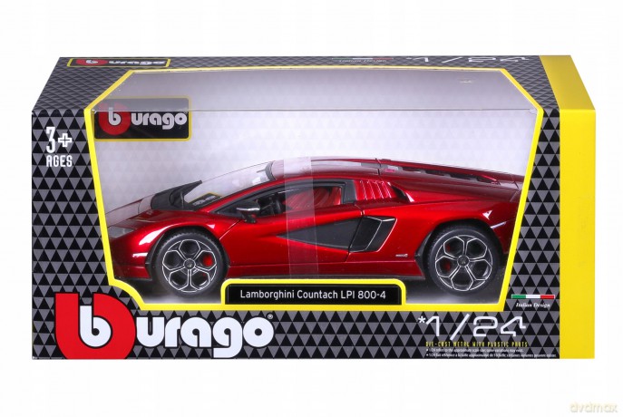 BBU 1:24 Lamborghini CountachLPI 800-4 Red 21102RD