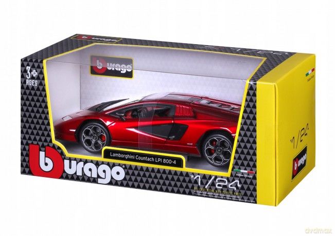 BBU 1:24 Lamborghini CountachLPI 800-4 Red 21102RD