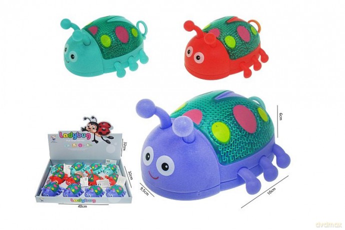 Biedronka 10cm naciągana światło H13563 44386